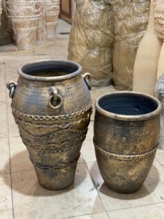 گلدون سفالی پتینه شده