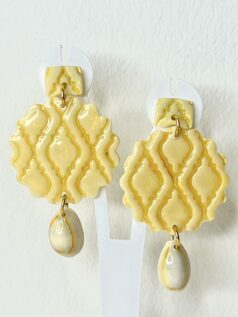 گوشواره دستساز طرح سرامیکی