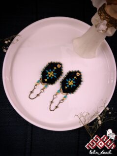 گوشواره سوزن دوزی بلوچی سازینِ