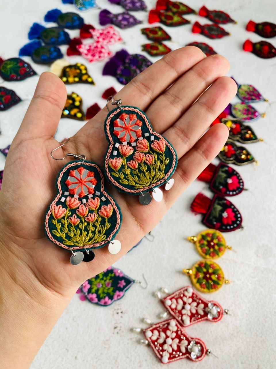 گوشواره گلدوزی شده, ما گالری گوشواره گلدوزی شده - Image 3