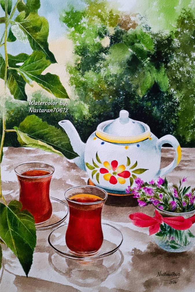 تابلو آبرنگ قوری و چای, ما گالری تابلو آبرنگ قوری و چای