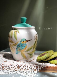 کندی باکس سرامیکی نقاشی شده