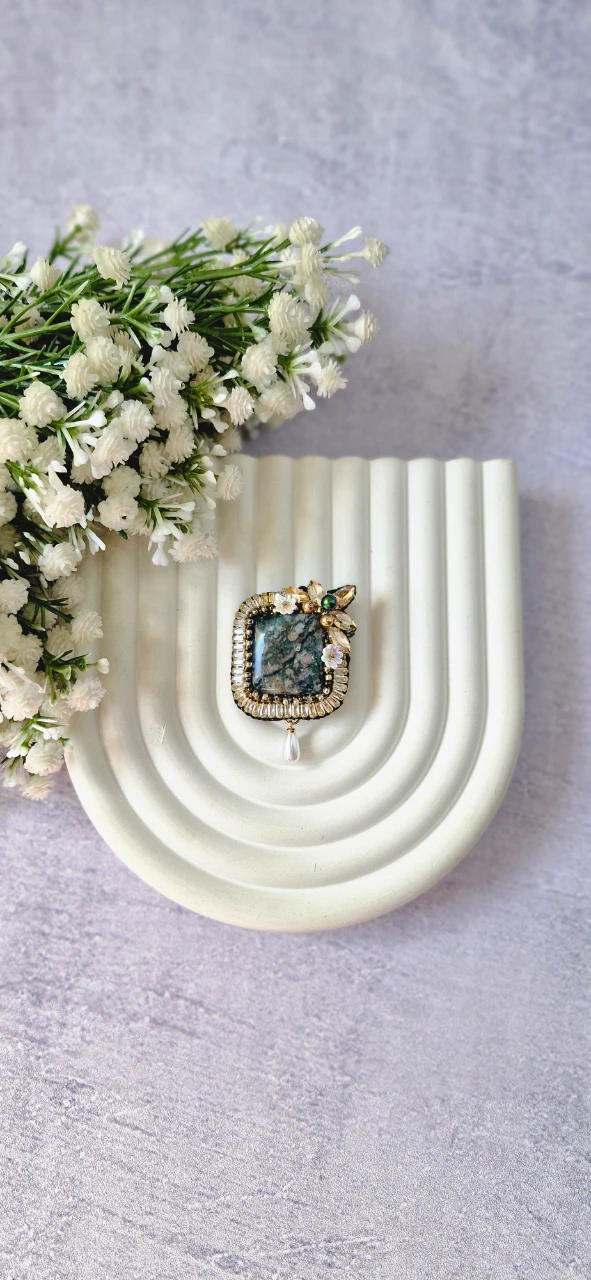 گلسینه سنگ طبیعی عقیق خزه ای, ما گالری گلسینه سنگ طبیعی عقیق خزه ای - Image 3