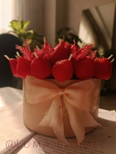 باکس شمع توت فرنگی