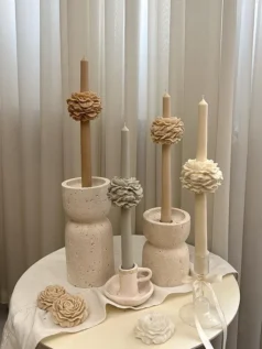 شمع قلمی گل