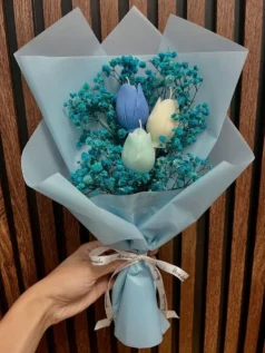شمع های دست ساز طرح گل