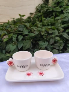 ست قهوه خوری طرح گل
