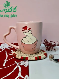 ماگ سرامیکی قلب فانتزی
