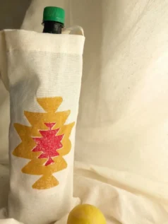 بگ حمل بطری طرحی از گلیم ایرانی
