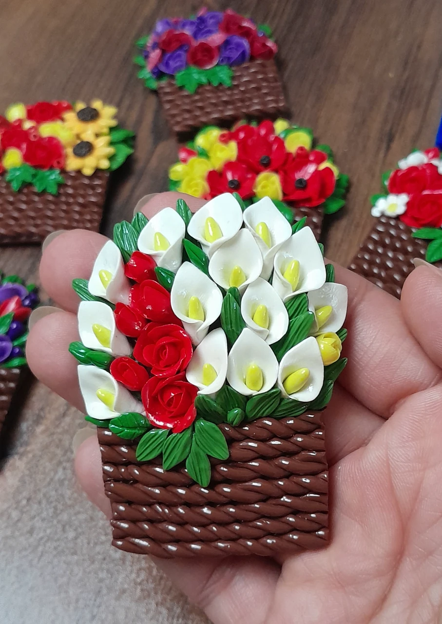 مگنت مینیاتوری سبد گل, ما گالری مگنت مینیاتوری سبد گل - Image 4
