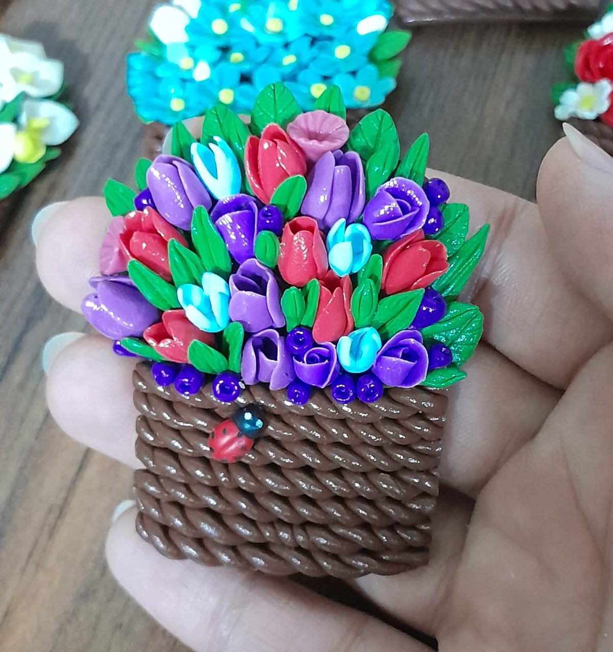 مگنت مینیاتوری سبد گل, ما گالری مگنت مینیاتوری سبد گل - Image 2