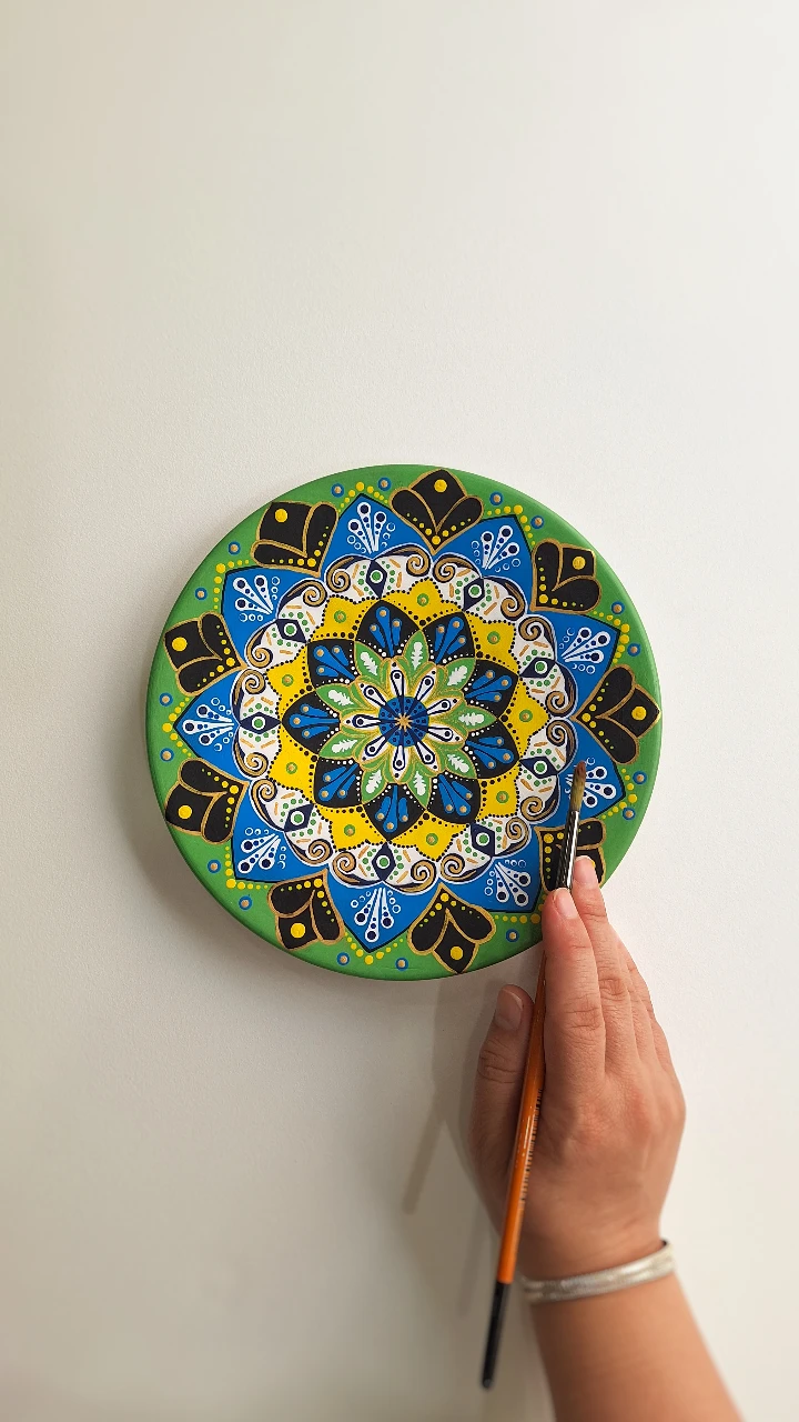 دیوارکوب, ما گالری دیوارکوب ماندالای دست ساز روی سفال
