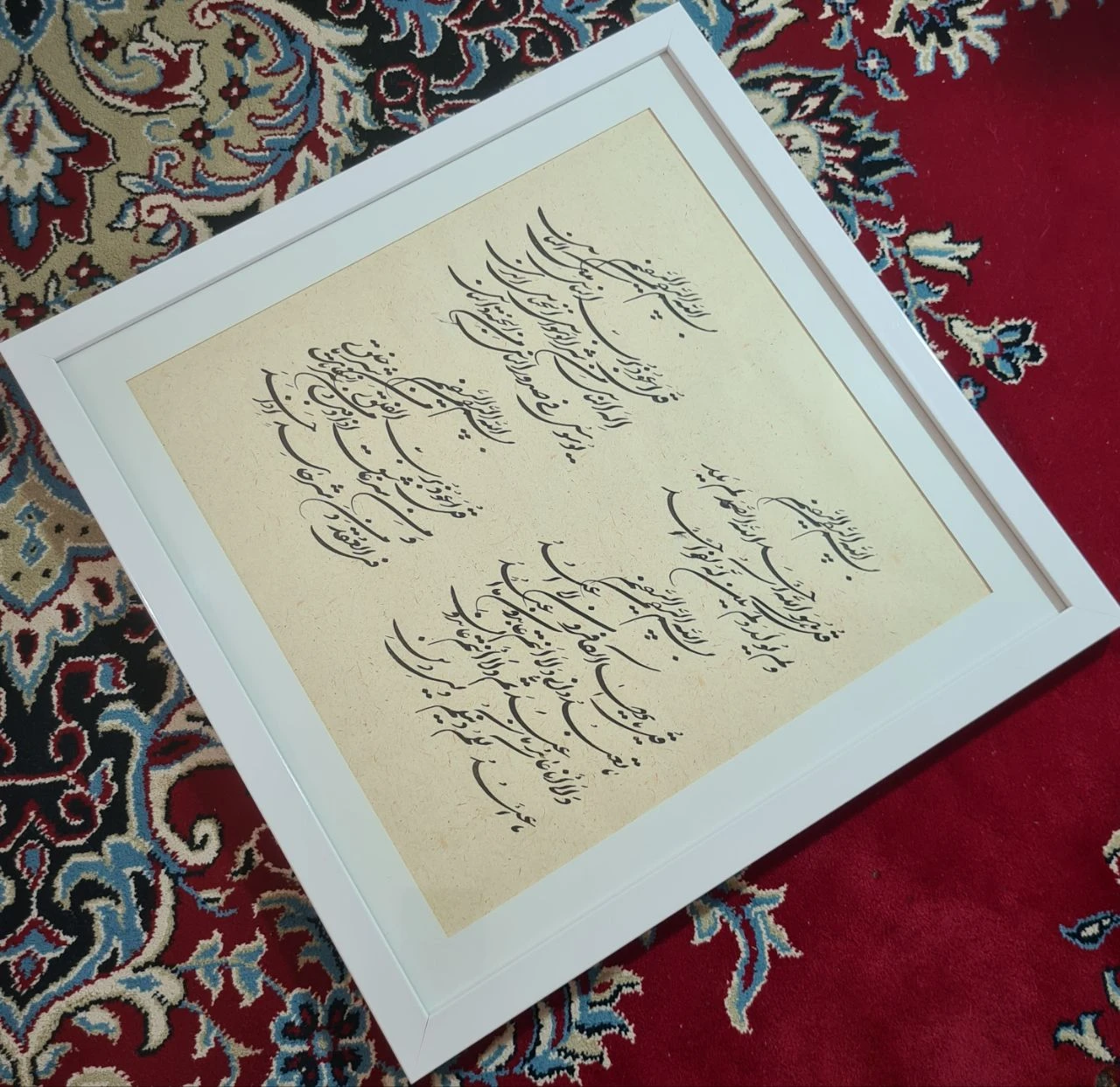 قاب خوشنویسی چهار قل