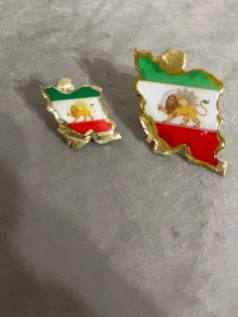 بج سینه شیروخورشید با پرچم ایران