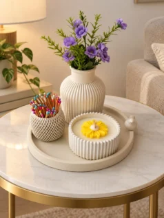 ست دکوری رومیزی سنگ مصنوعی