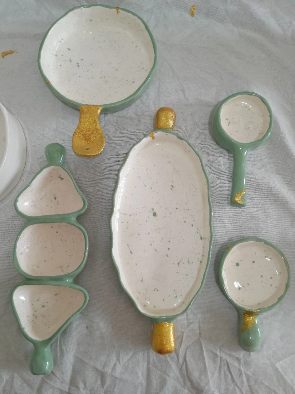 ست پذیرایی سرامیکی دستساز