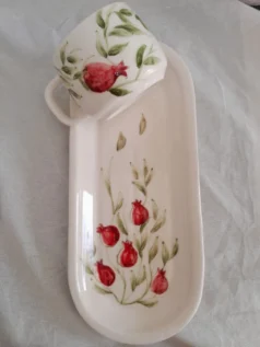 ست ماگ و سینی طرح انار