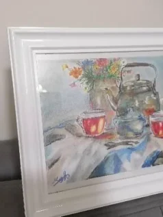 تابلو نقاشی عطر چای