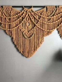 دیوارکوب مکرومه طرحدار