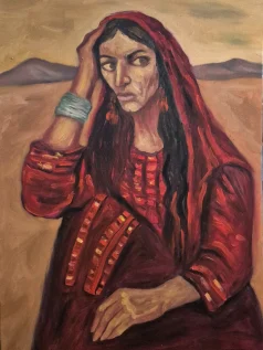 تابلو زن بلوچ
