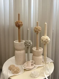 شمع قلمی گل