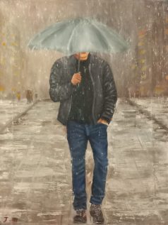 تابلوی مرد تنها