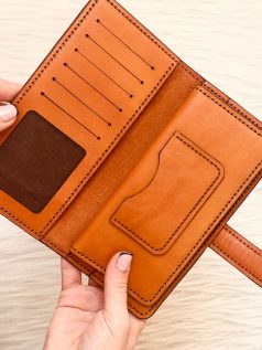 کیف پول پالتویی کتی مردانه دست دوز