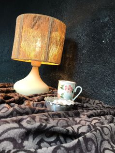 آباژور استوانه رومیزی رافیا