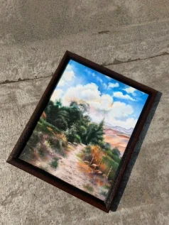 تابلو نقاشی منظره ابری