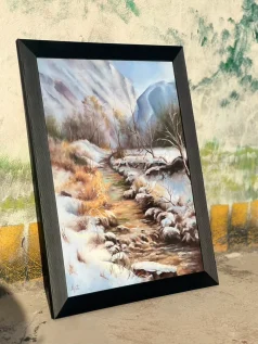 تابلو منظره برفی