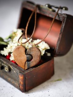 گردنبند قلب دوقلو