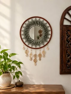 دیوارکوب آینه ای نورا