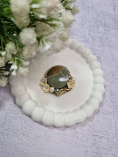 گلسینه سنگ طبیعی جاسپر سبز